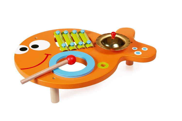 Hudební stolek 3v1 Rybička, Scratch ROBOO klasické hračky