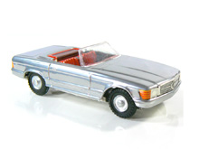 Mercedes Cabrio stříbrné