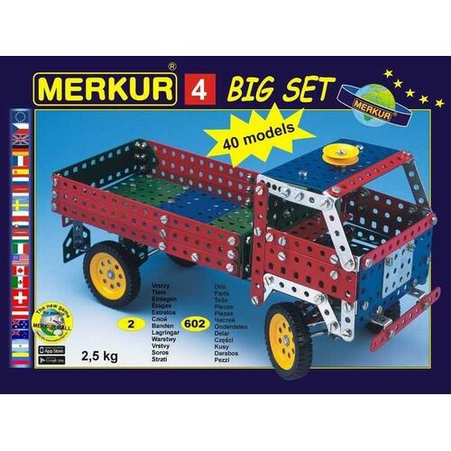 Merkur 4 stavebnice, 602 dílů, 40 modelů