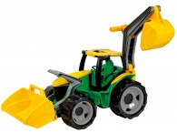 Traktor se lžící a bagrem