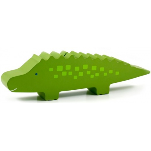 Pokladnička krokodýl Pearhead, dřevěná hračka