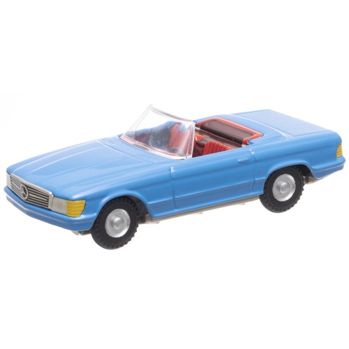 Mercedes Cabrio modré