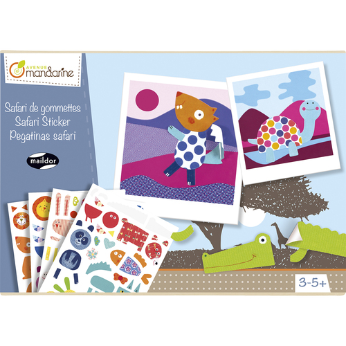 Kreativní sada nalepování Safari, Avenue Mandarine