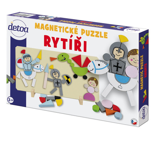DETOA Magnetické puzzle Rytíři