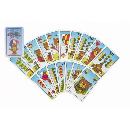 Prší jednohlavé dětské společenská hra - karty v plastové krabičce
