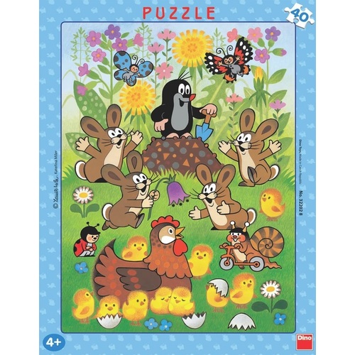 Puzzle Krtek a velikonoce 40 dílků deskové